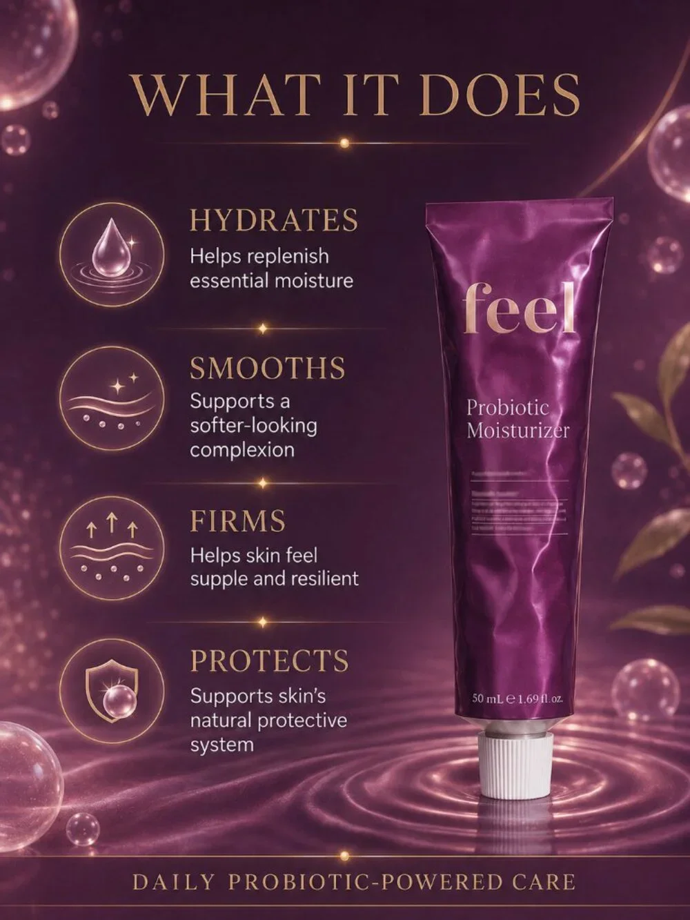Feel Beauty Probiotic Moisturizer 50mL New